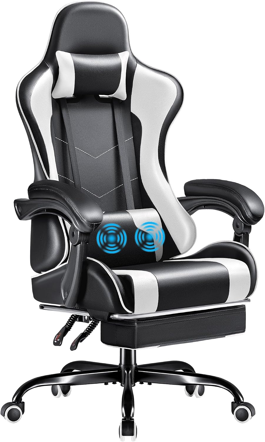 Sofas - Furmax Gaming-Stuhl, Videospielstuhl mit Fußstütze und