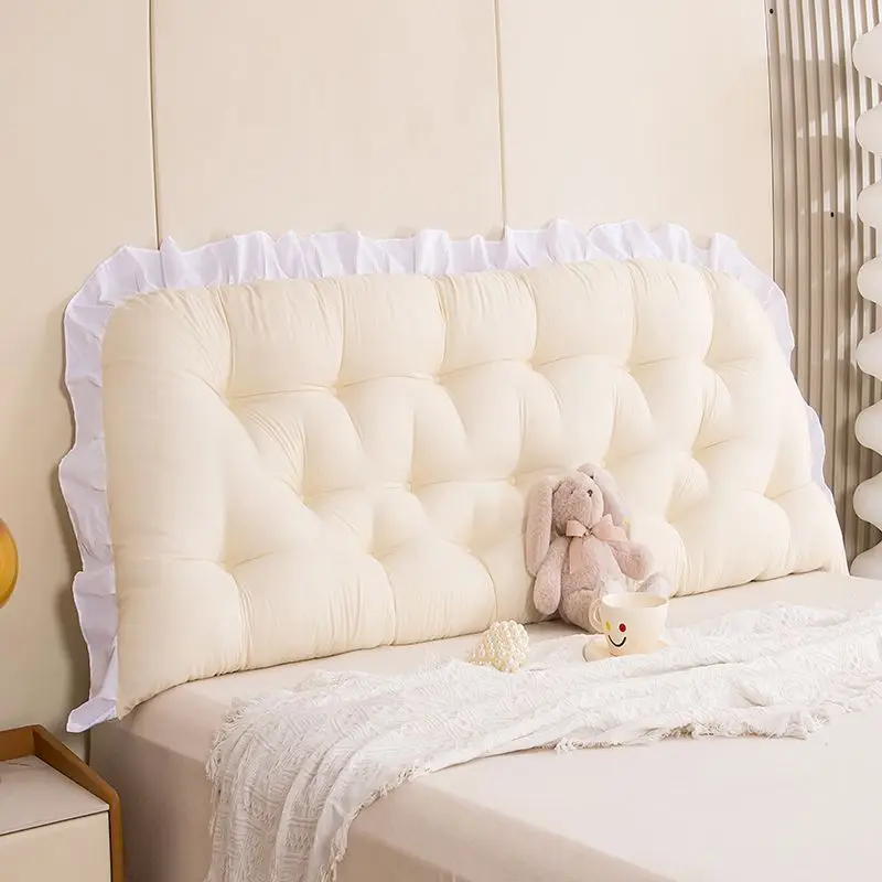 Headboard Cushion Backrest Tatami - 1 Stück Prinzessinnen-Stil Schlafsaal-Rückenkissen Universelles Anti-Kollisions-Bettdekorations-Rückenkissen