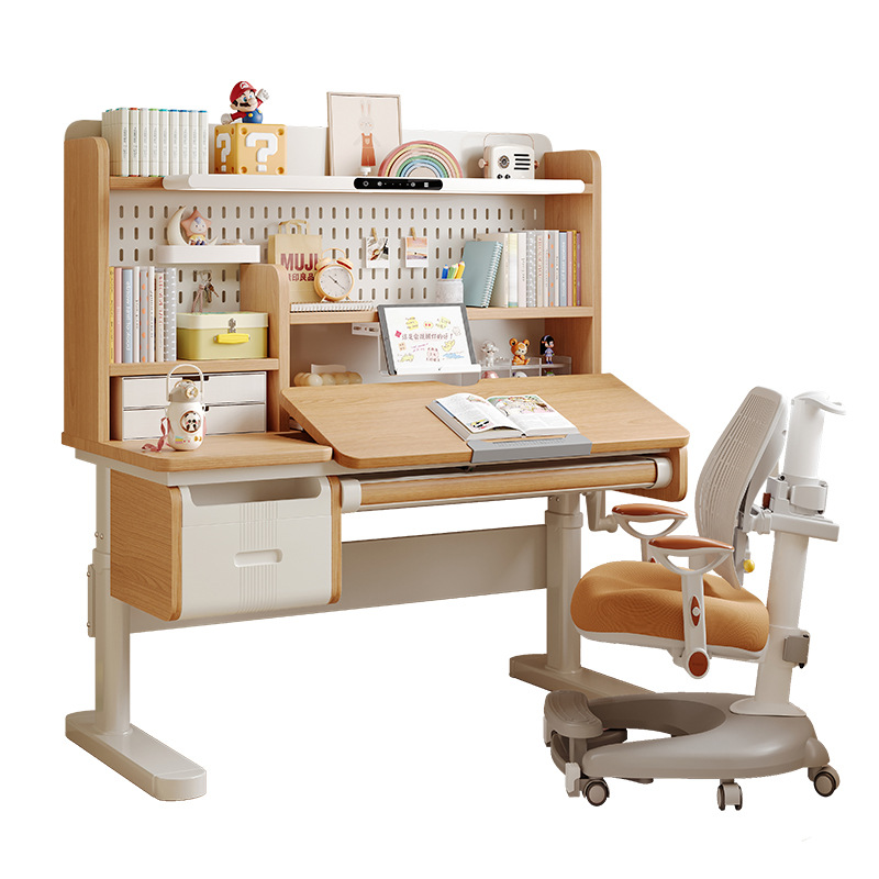 Chairs - Massivholz-Schreibtisch, höhenverstellbarer Schreibtisch für Schüler mit