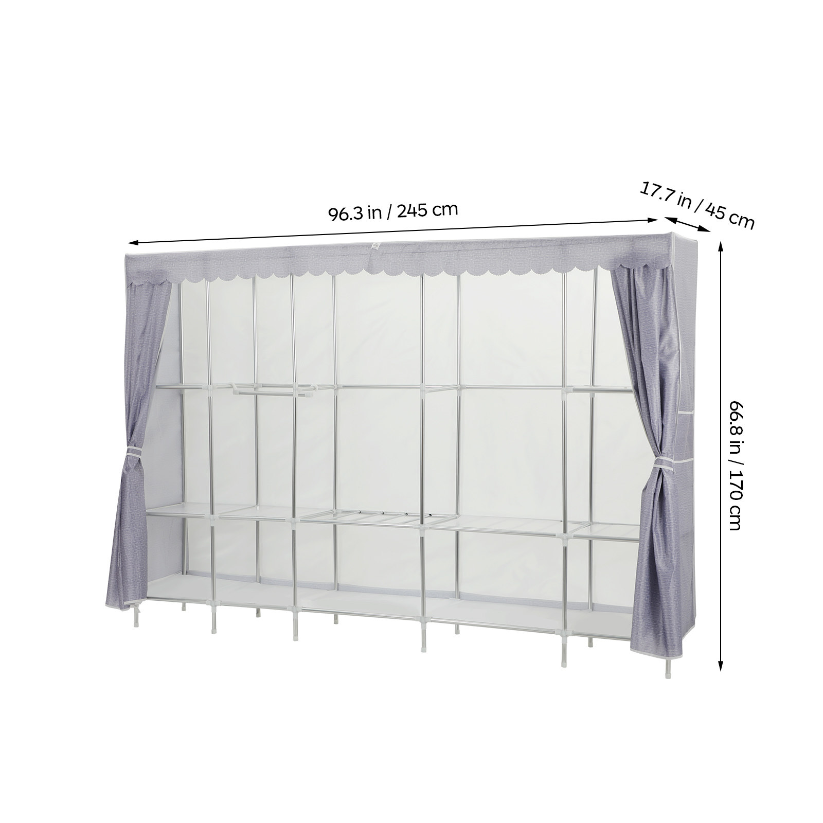Kleiderständer mit Abdeckung,  – Wardrobe Closet Portable Fabric Cover Bewertung und Preis