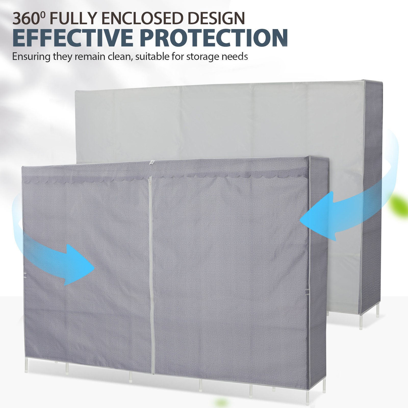 Kleiderständer mit Abdeckung,  – Wardrobe Closet Portable Fabric Cover Bewertung und Preis