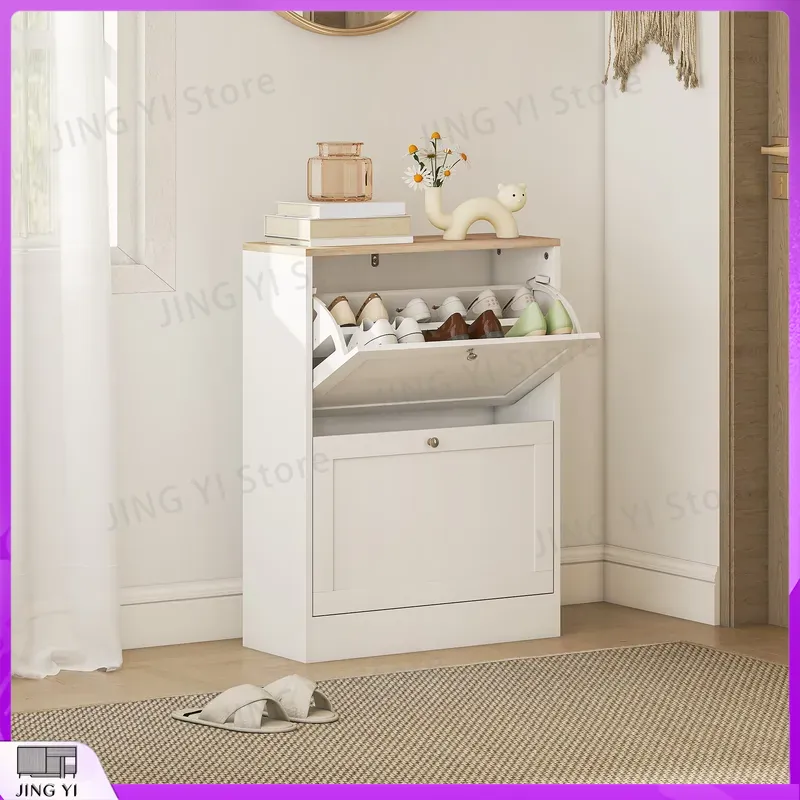 Schmaler Schuhschrank mit 2 Kl – Shoe Rack Cabinet Narrow Entryway Bewertung und Preis