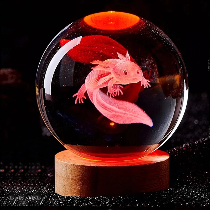 D2 3D Axolotl Lampe gravierte  – Floating Nightstand With Led Light Bewertung und Preis
