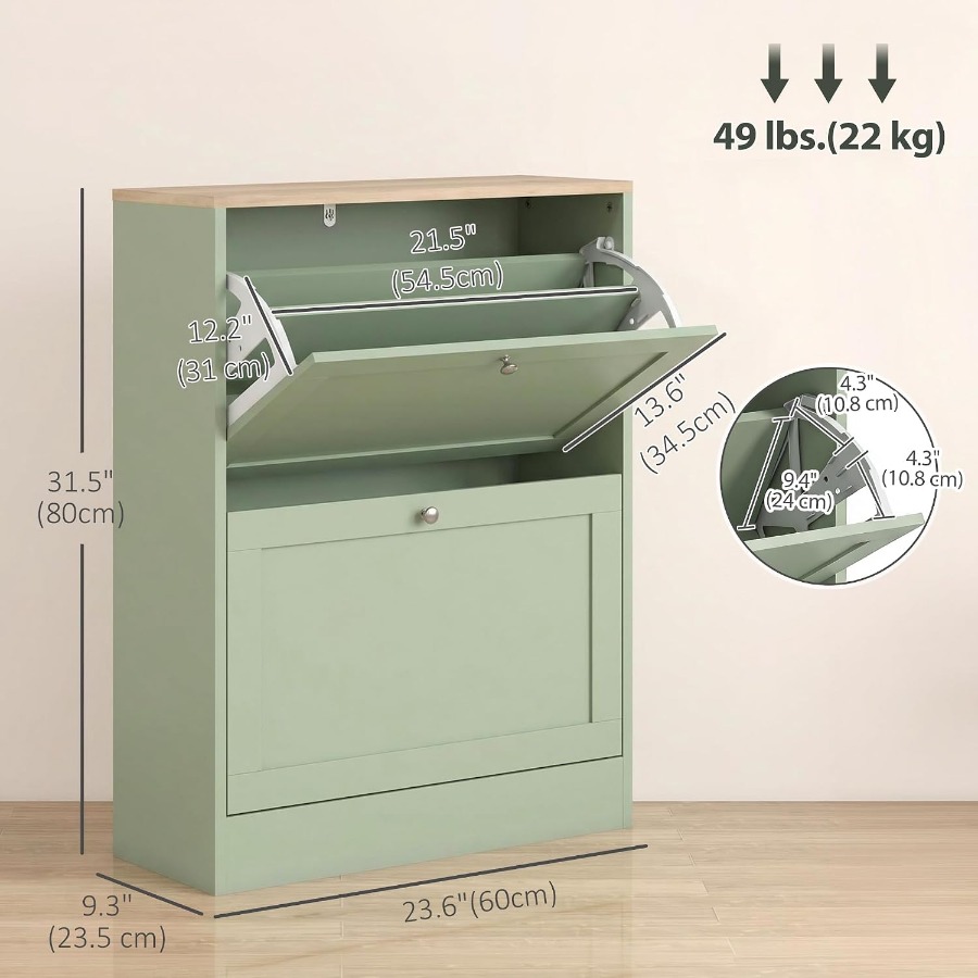Schuhschrank für den Eingangsb – Shoe Rack Cabinet Narrow Entryway Bewertung und Preis