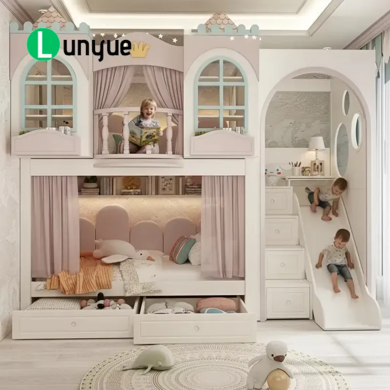 Ankke Maßgefertigtes Prinzessi – Bunk Bed With Stairs And Slide Bewertung und Preis