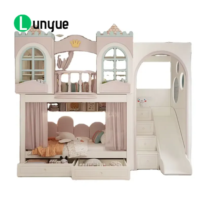Ankke Maßgefertigtes Prinzessi – Bunk Bed With Stairs And Slide Bewertung und Preis
