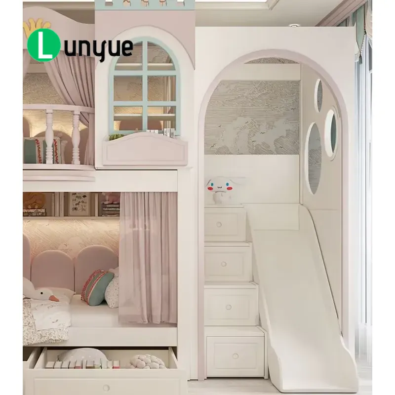 Ankke Maßgefertigtes Prinzessi – Bunk Bed With Stairs And Slide Bewertung und Preis