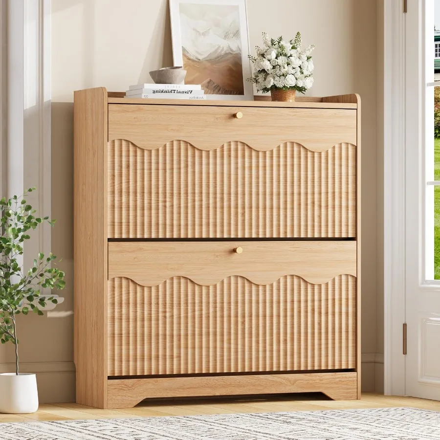 Schuhschrank mit modernen, gew – Shoe Rack Cabinet Narrow Entryway Bewertung und Preis