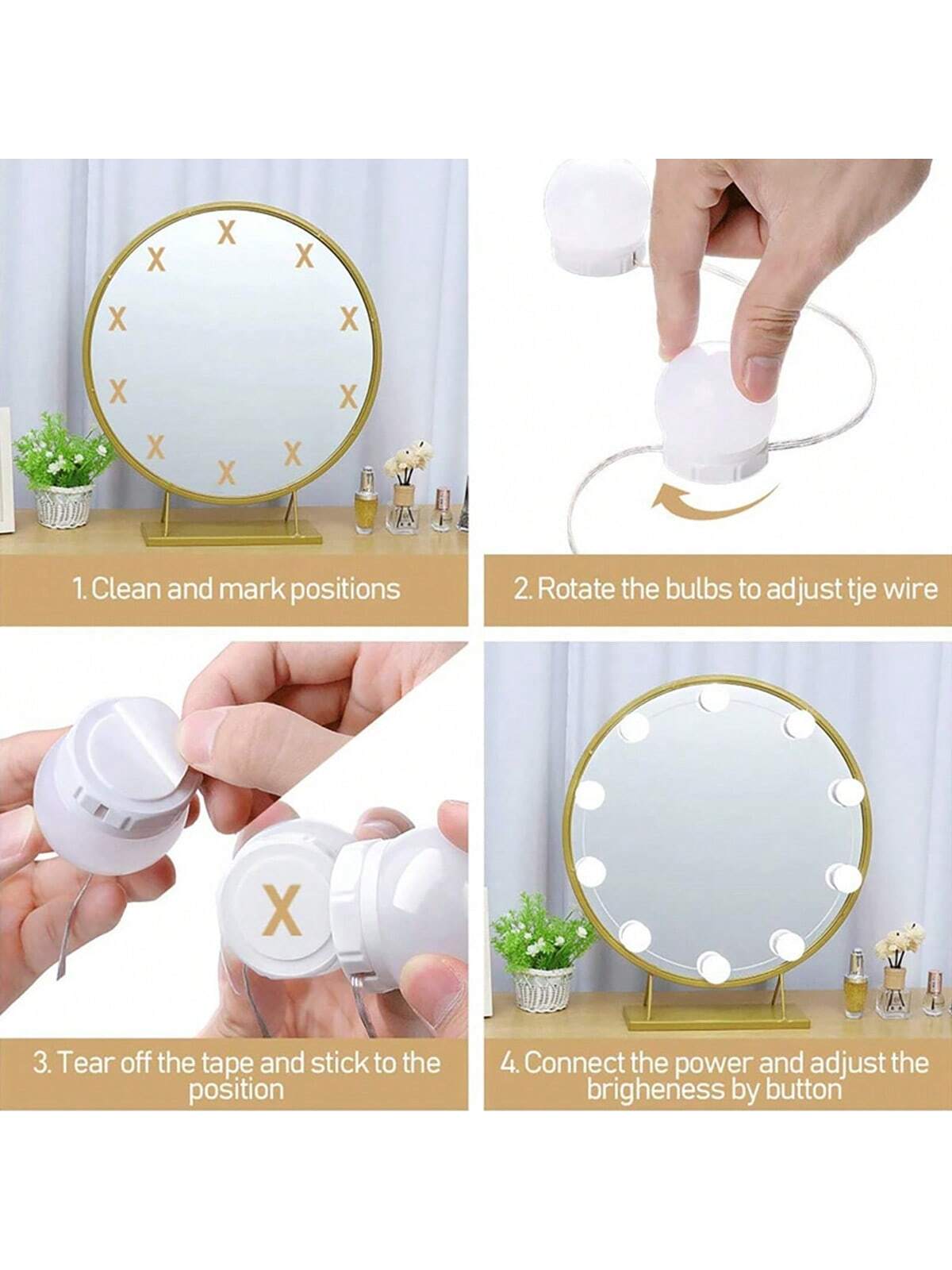 Neue Abnehmbare Glühbirnen Pro – Dressing Table Vanity With Lighted Mirror Bewertung und Preis