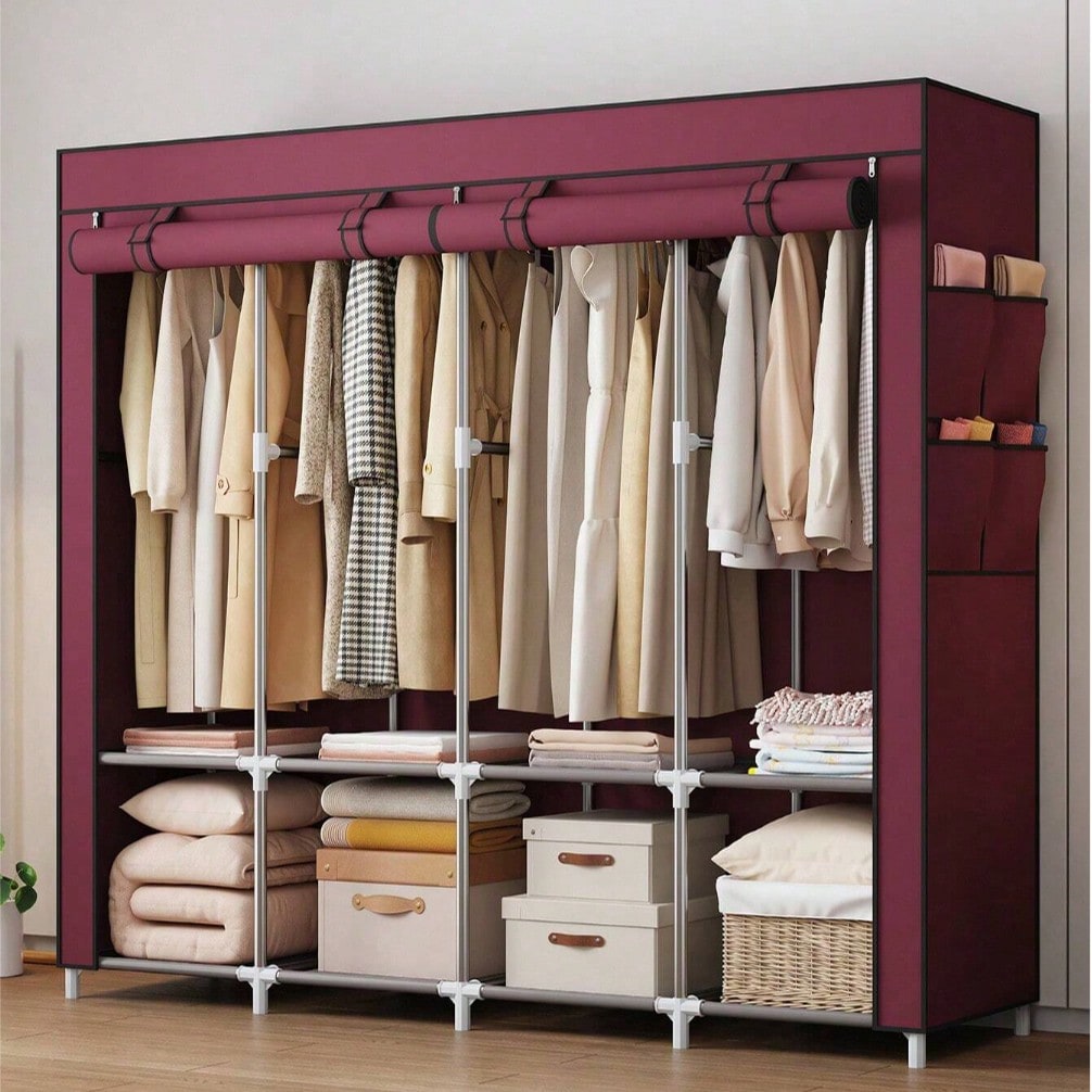 Großer tragbarer Kleiderschran – Wardrobe Closet Portable Fabric Cover Bewertung und Preis