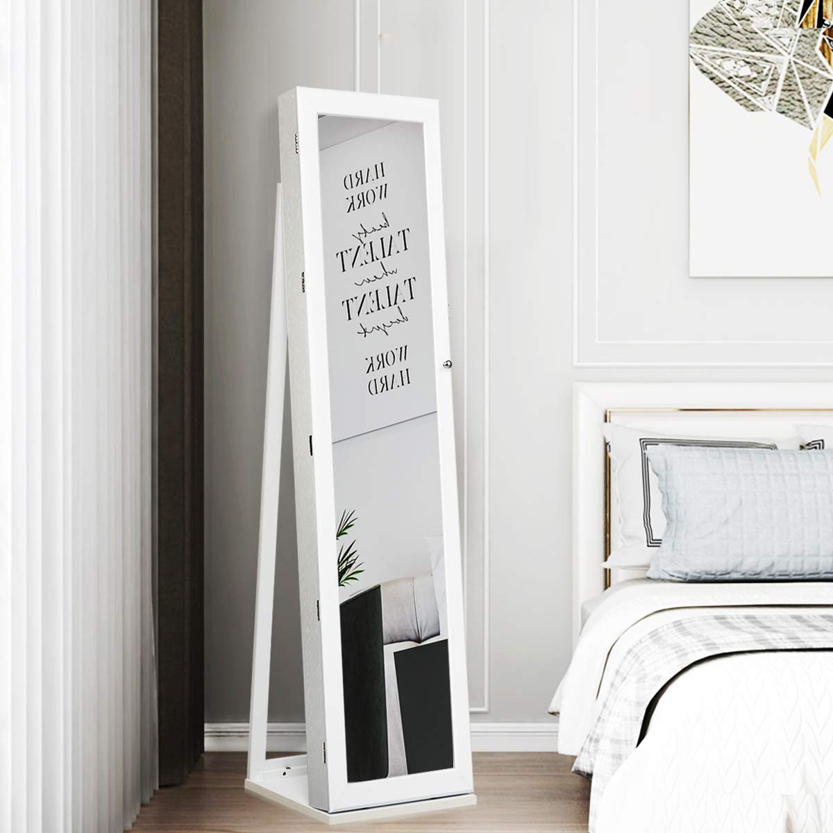 Stehender Schmuckschrank mit G – Full Length Mirror Jewelry Armoire Bewertung und Preis