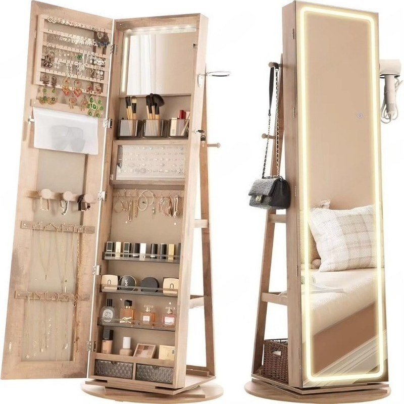 Stehender Schmuckschrank mit S – Full Length Mirror Jewelry Armoire Bewertung und Preis