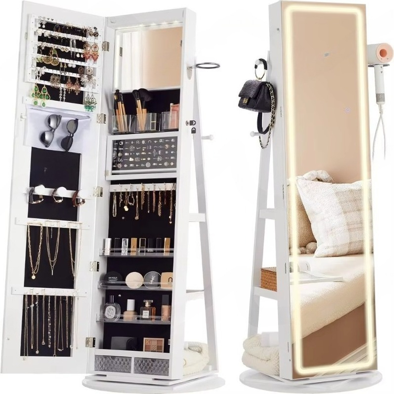 Stehender Schmuckschrank mit S – Full Length Mirror Jewelry Armoire Bewertung und Preis