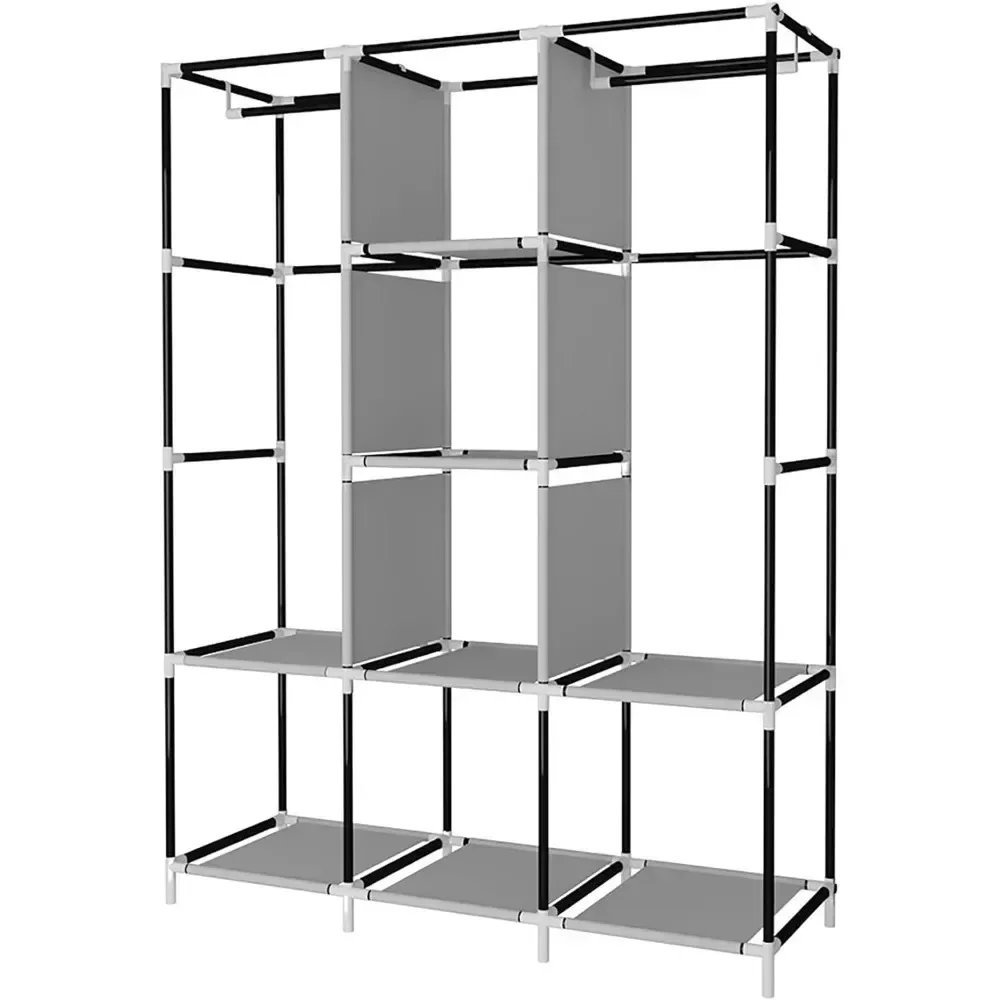 Tragbarer Kleiderschrank, Klei – Wardrobe Closet Portable Fabric Cover Bewertung und Preis